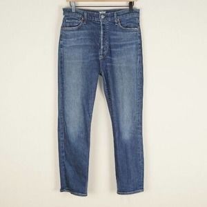 Citizens of Humanity Olivia High Rise Slim Ankle Button Fly Gleams Wash Jeans 29